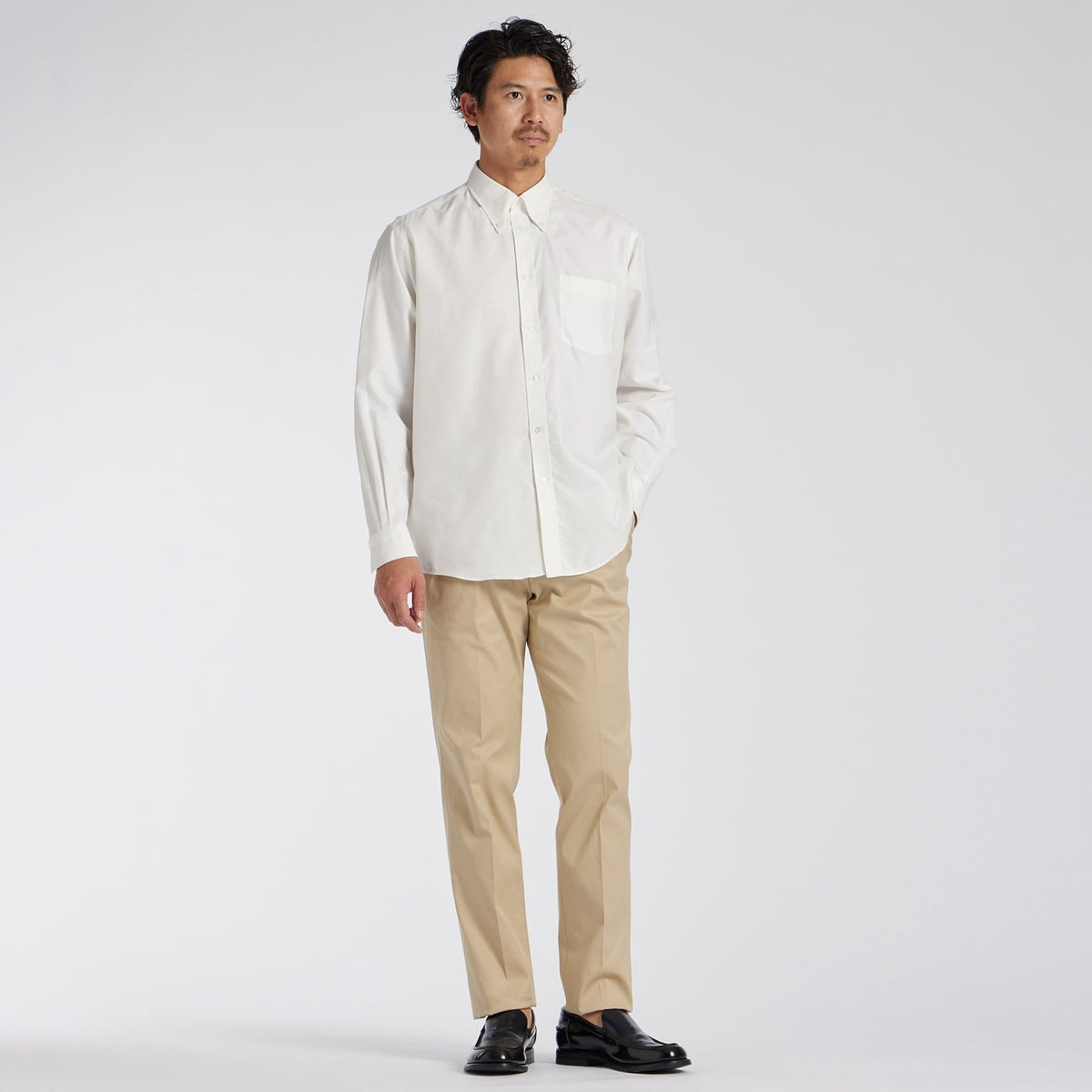 COTTON/SILK ROYAL OXFORD B.D. SHIRT【コットンシルク ロイヤルOX シャツ】