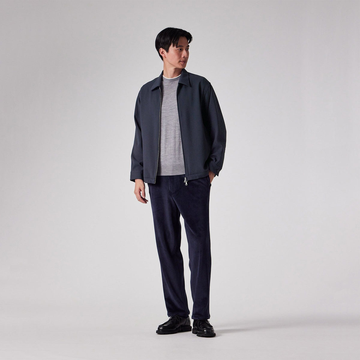 Polyester 2WAY stretch zip jacket