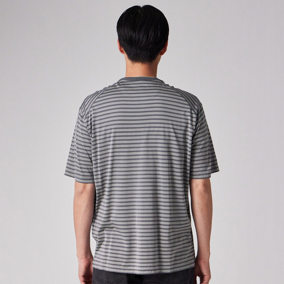 シルクボーダー天竺 Tシャツ / アルカド