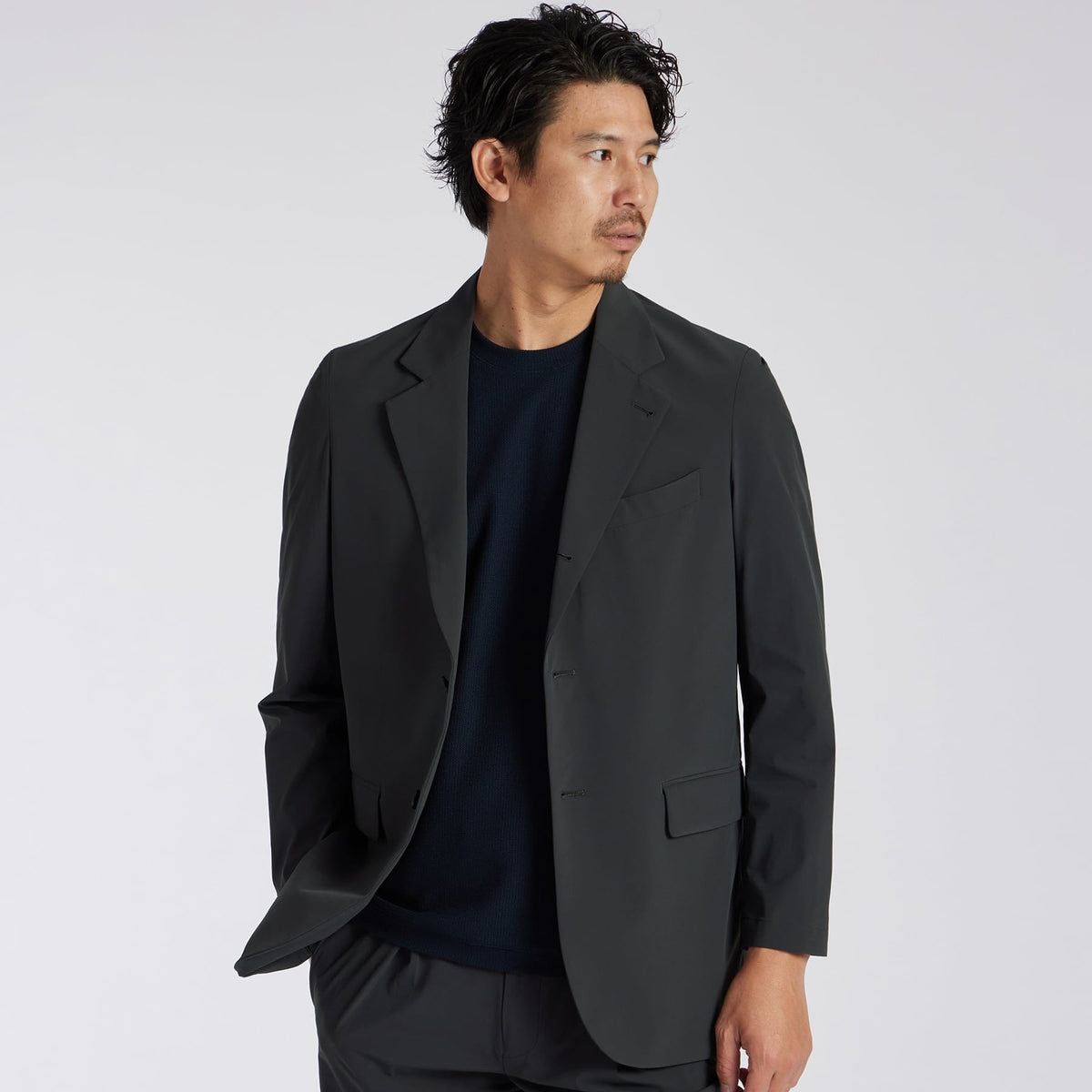 2WAY STRETCH NYLON OVERSIZED JACKET [2WAYストレッチナイロンオーバーサイズジャケット]