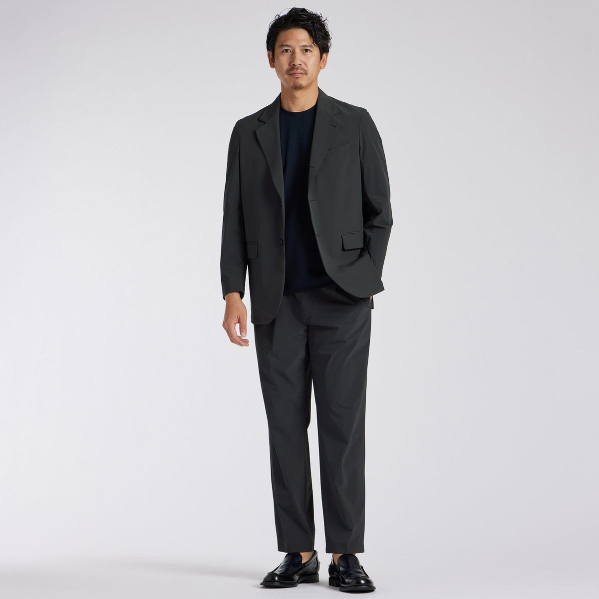 2WAY STRETCH NYLON CASUAL SLACKS [2WAY stretch nylon casual slacks]