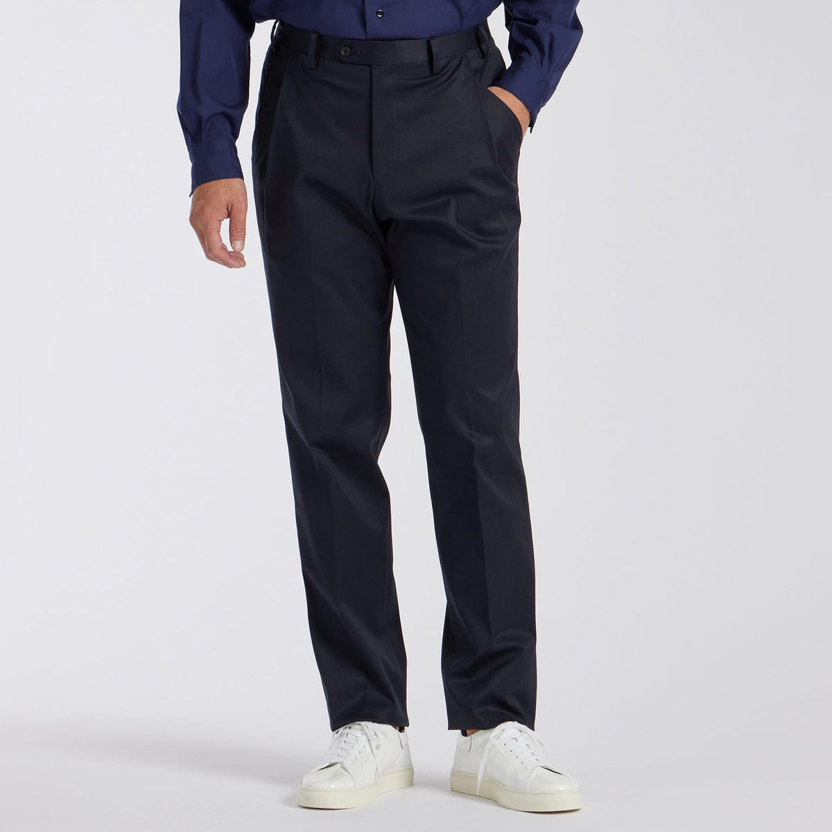 STRETCH COTTON GABARDINE 1PLEATS TAPERD SLACKS[ストレッチコットンギャバジン 1プリーツ テーパードスラックス]