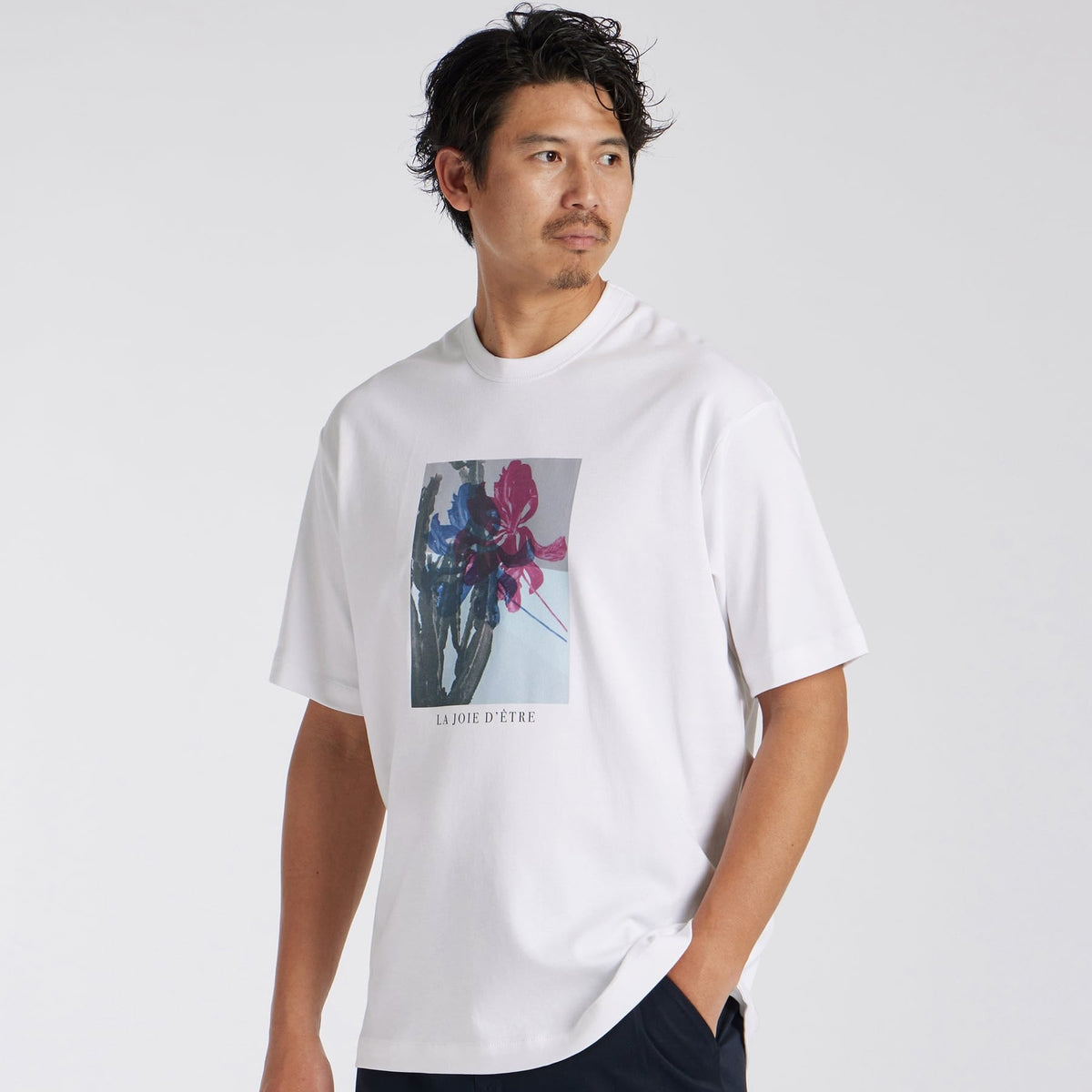 BOTANICAL COLLAGE PRINT TEE[ボタニカルコラージュプリントTシャツ]