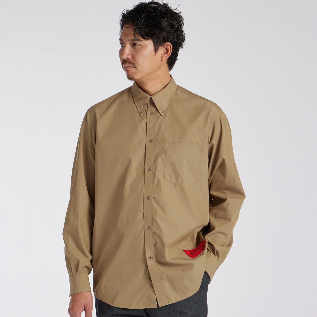 COTTON/LYOCELL B.D. SHIRT [Cotton/LYOCELL button down shirt]