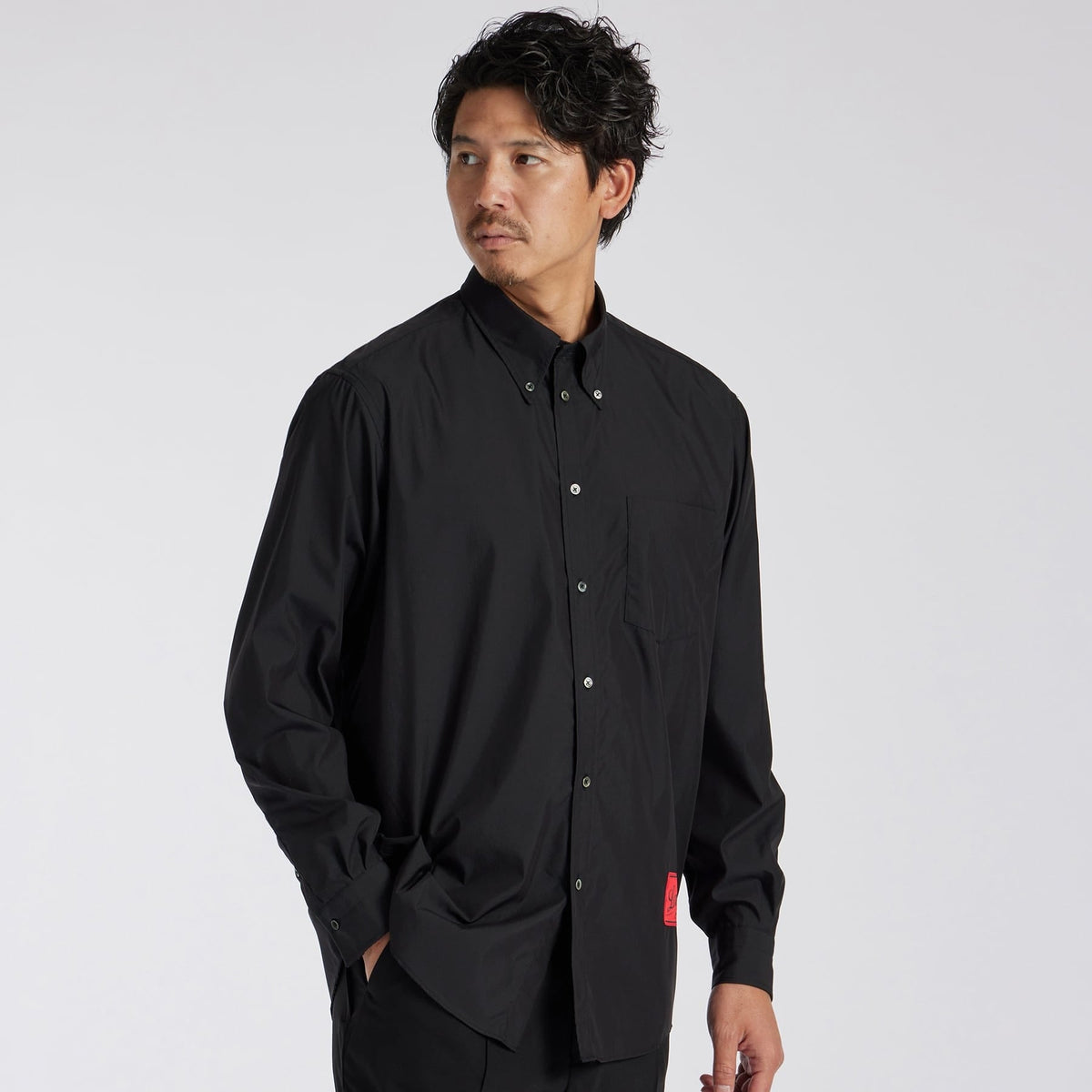 COTTON/LYOCELL B.D. SHIRT [Cotton/LYOCELL button down shirt]