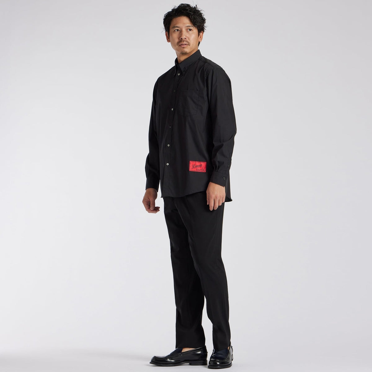 COTTON/LYOCELL B.D. SHIRT [Cotton/LYOCELL button down shirt]