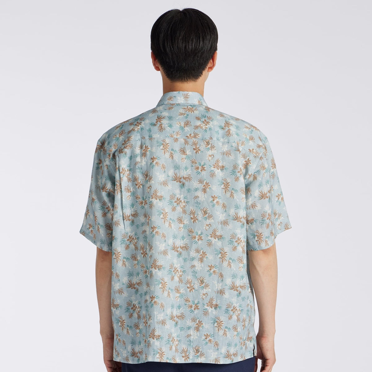 PALM TREE PRINT LINEN OVERSIZED  SHIRT[パームツリープリント リネン オーバーサイズシャツ]
