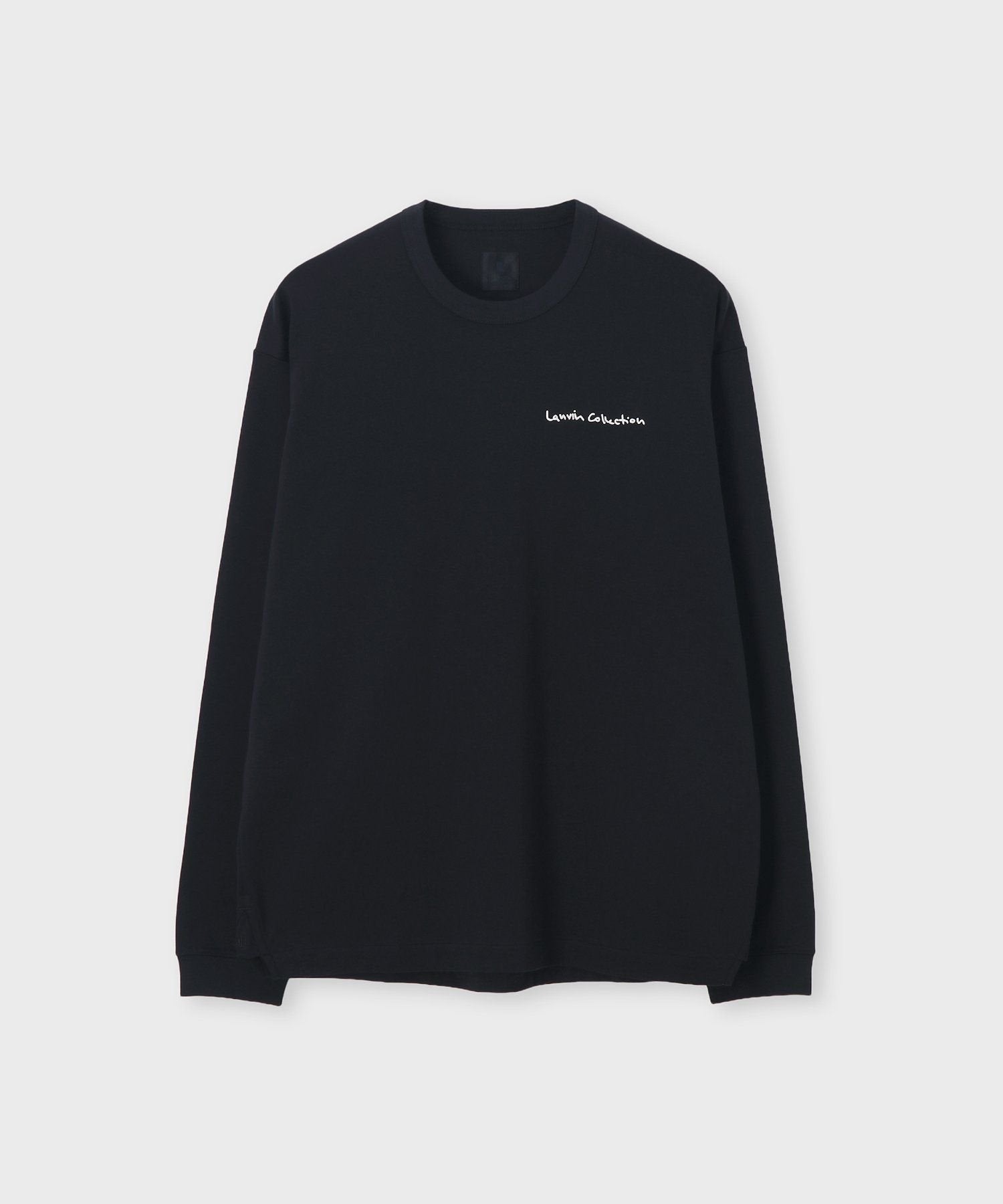コットンシルケットスムース 長袖Tシャツ / フォン