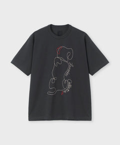 コットン天竺 エンブロイダリー Tシャツ / ウルクル