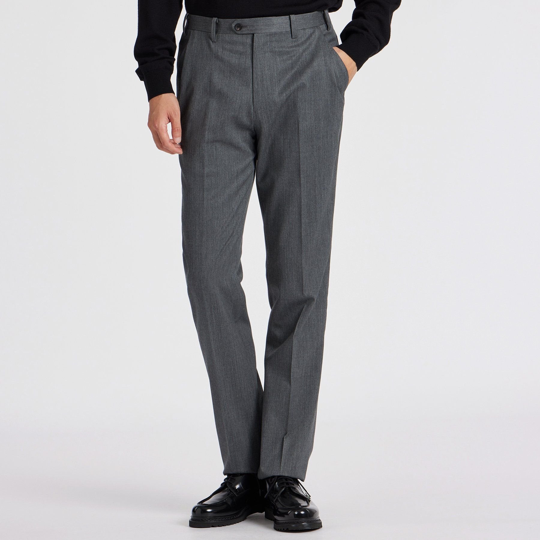 WOOL FLANNEL TAPERED SLACKS [ウールフランネル テーパードパンツ]