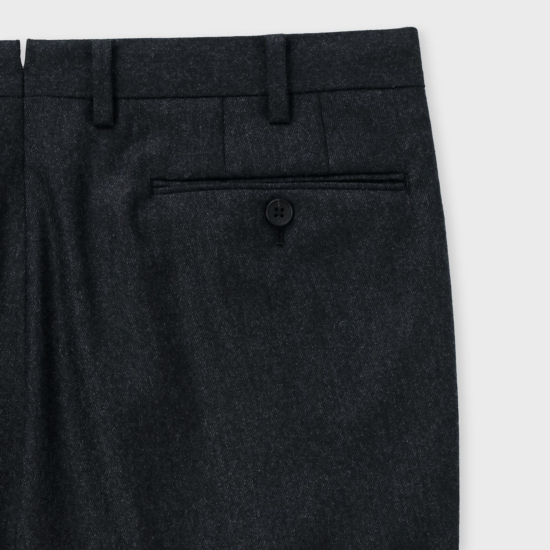 WOOL FLANNEL TAPERED SLACKS [ウールフランネル テーパードパンツ]
