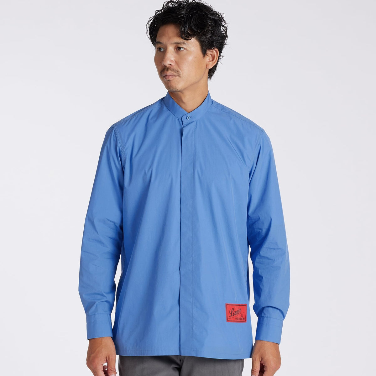PLANE COLOR BAND COLLAR SHIRT [プレーン・バンドカラーシャツ]