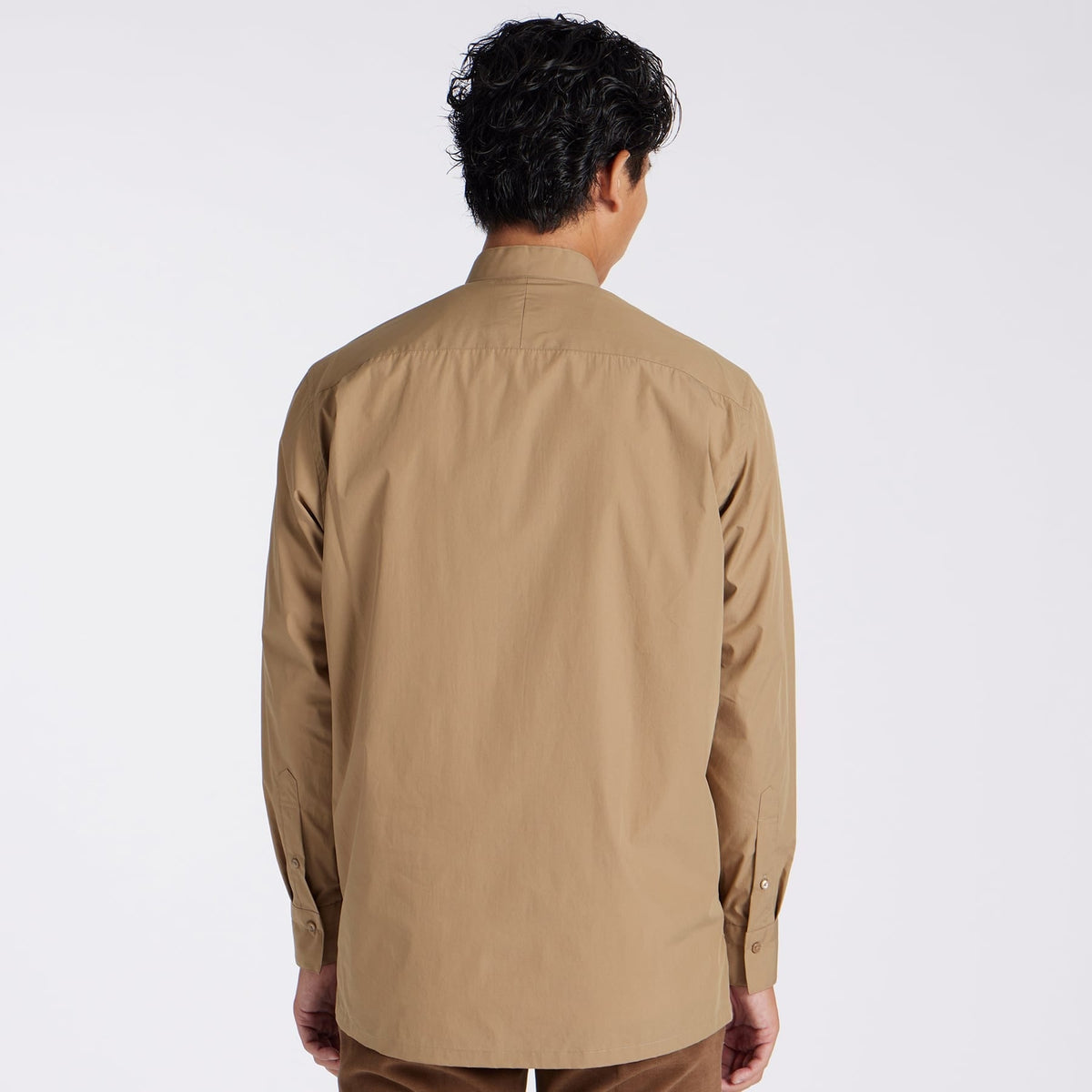 PLANE COLOR BAND COLLAR SHIRT [プレーン・バンドカラーシャツ]
