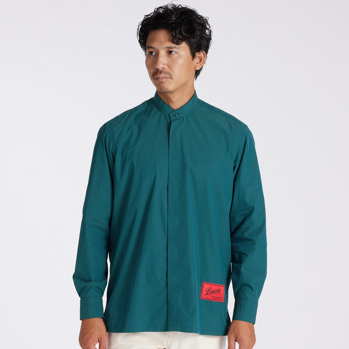 PLANE COLOR BAND COLLAR SHIRT [プレーン・バンドカラーシャツ]