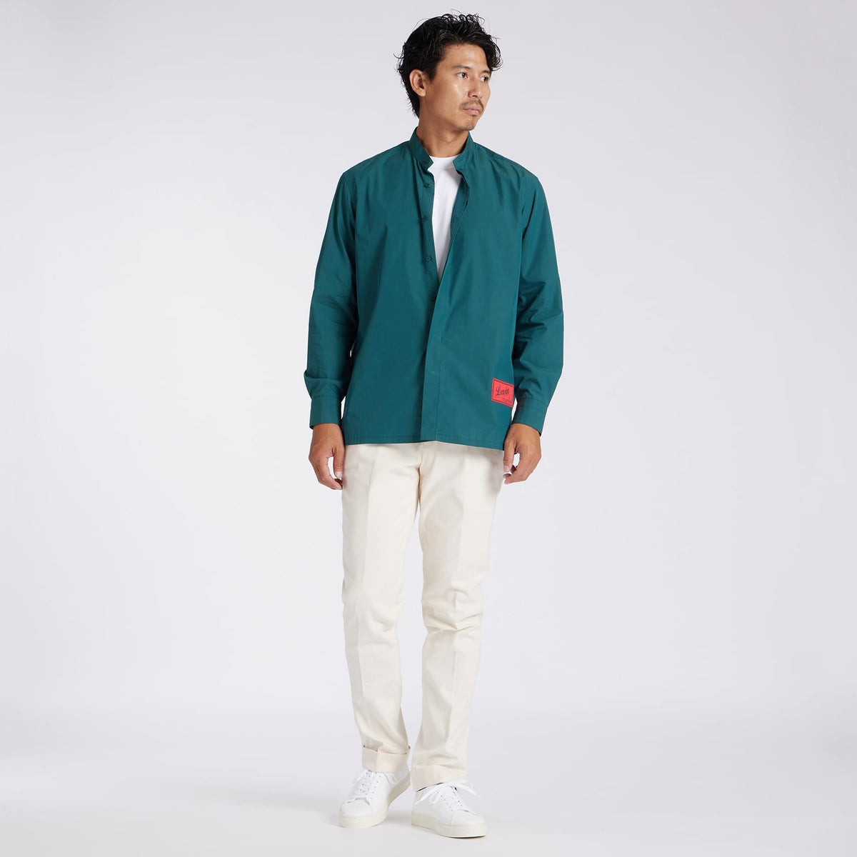 PLANE COLOR BAND COLLAR SHIRT [プレーン・バンドカラーシャツ]