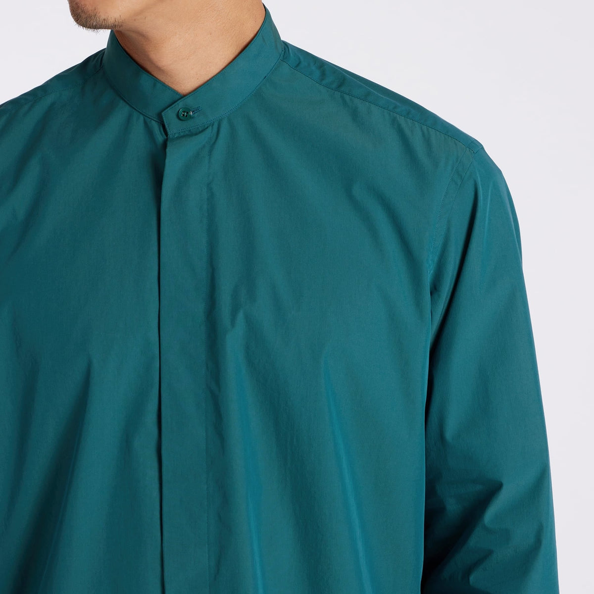 PLANE COLOR BAND COLLAR SHIRT [プレーン・バンドカラーシャツ]