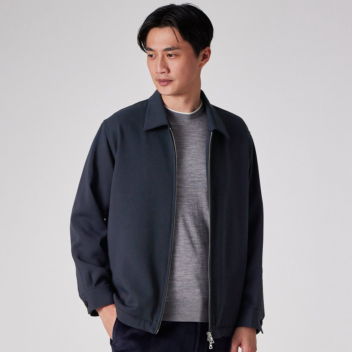 Polyester 2WAY stretch zip jacket