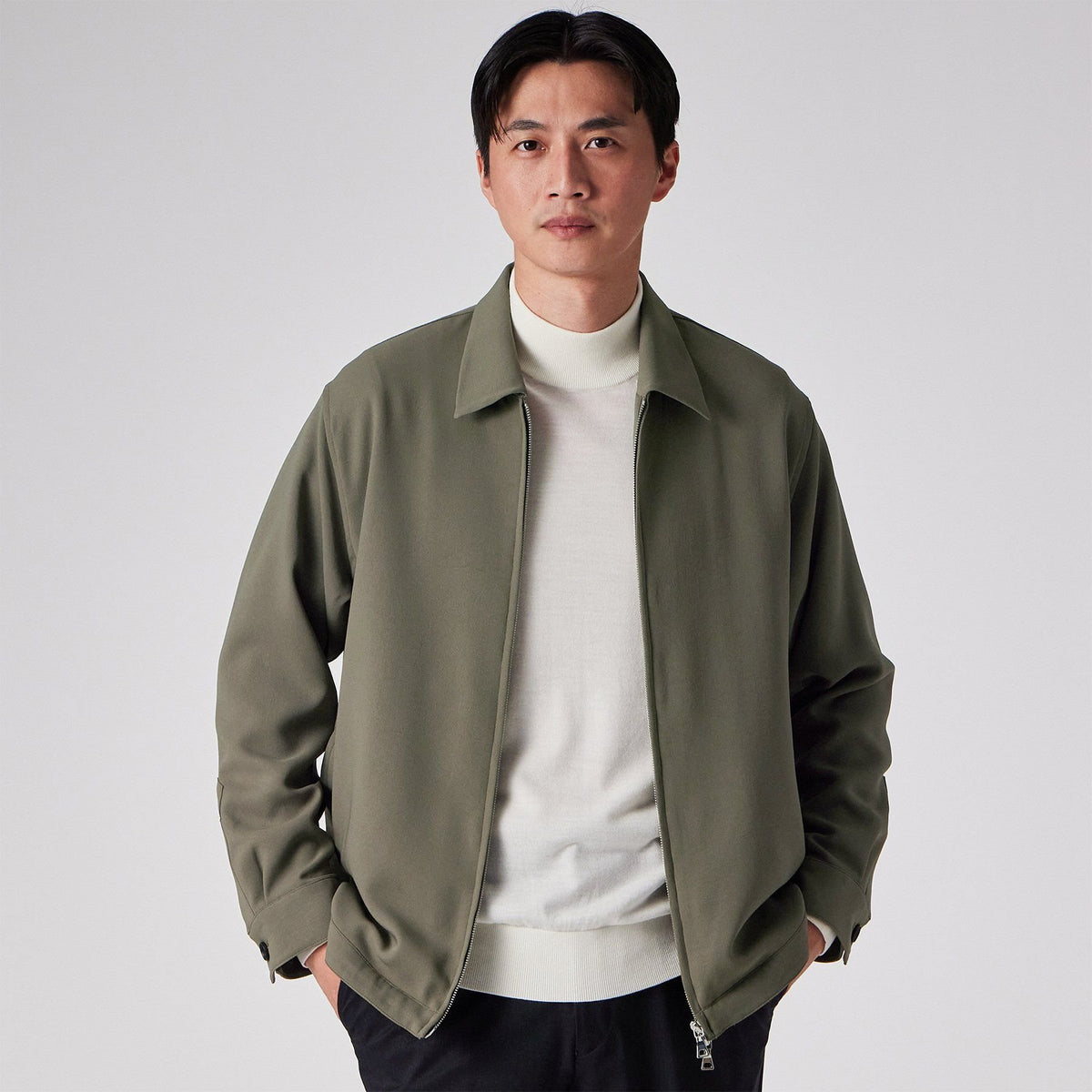 Polyester 2WAY stretch zip jacket