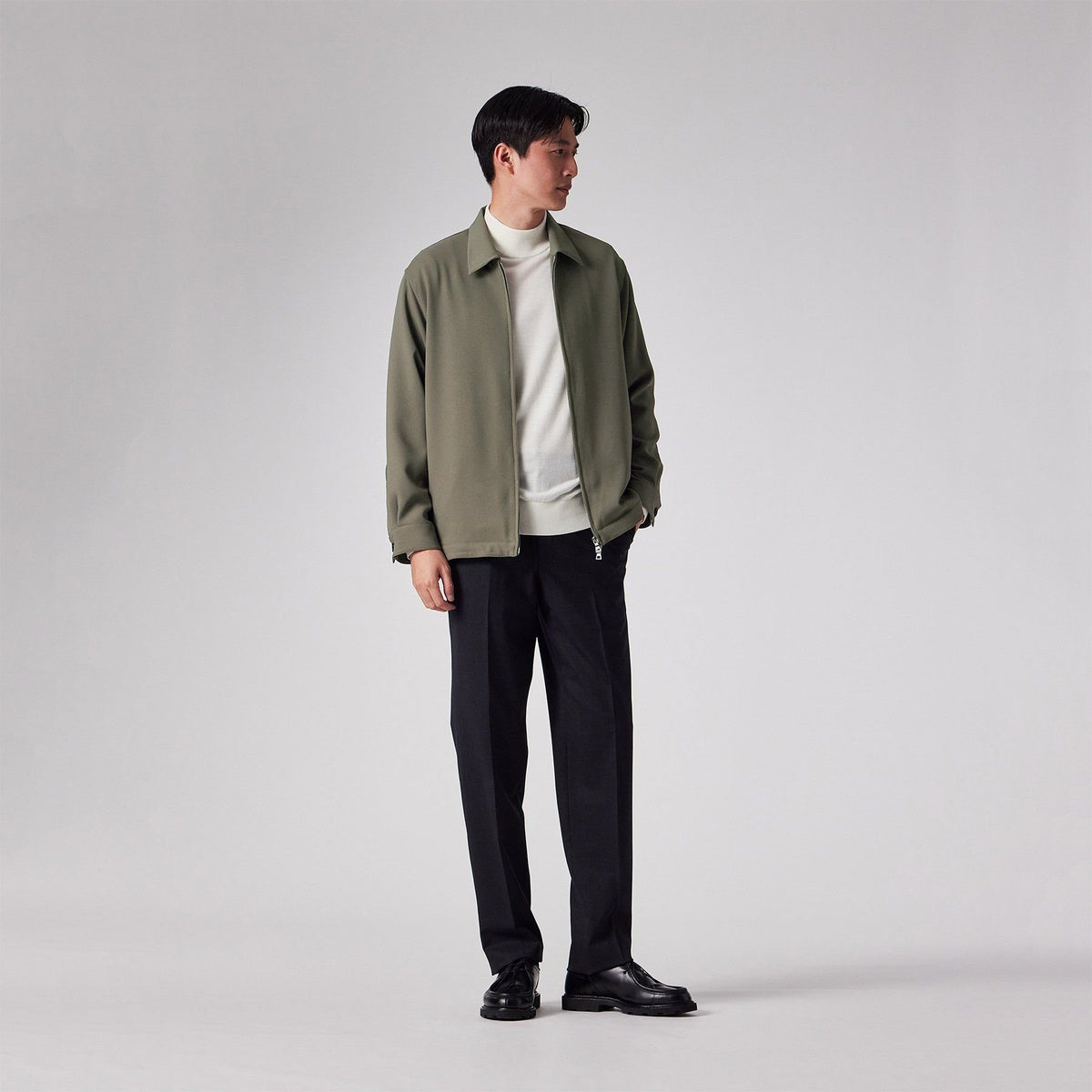 Polyester 2WAY stretch zip jacket