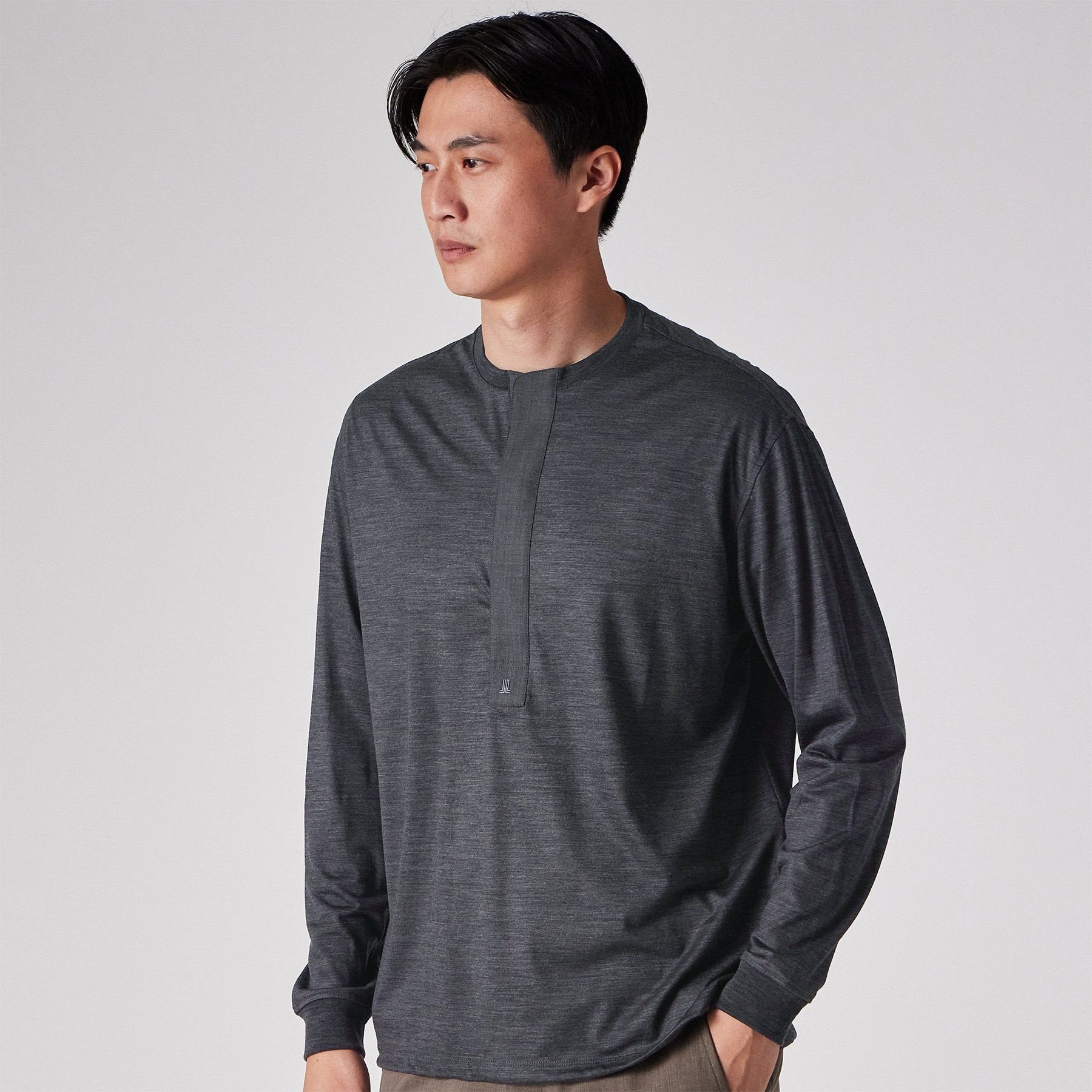 ウール天竺 長袖Tシャツ / サント