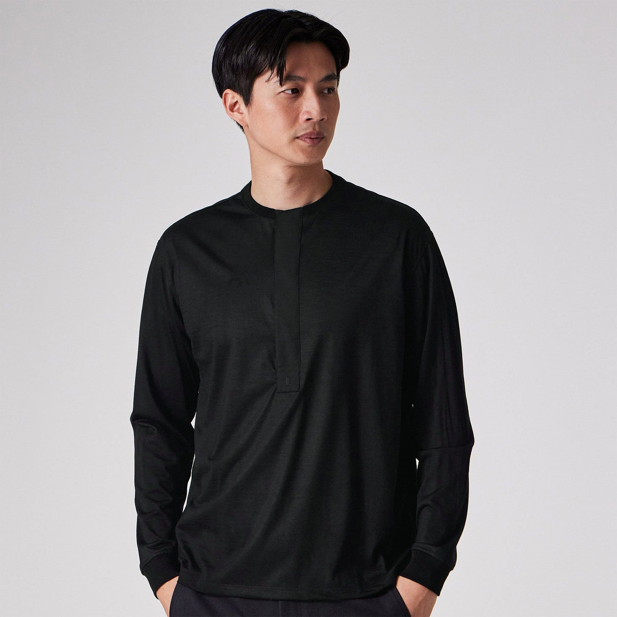 ウール天竺 長袖Tシャツ / サント