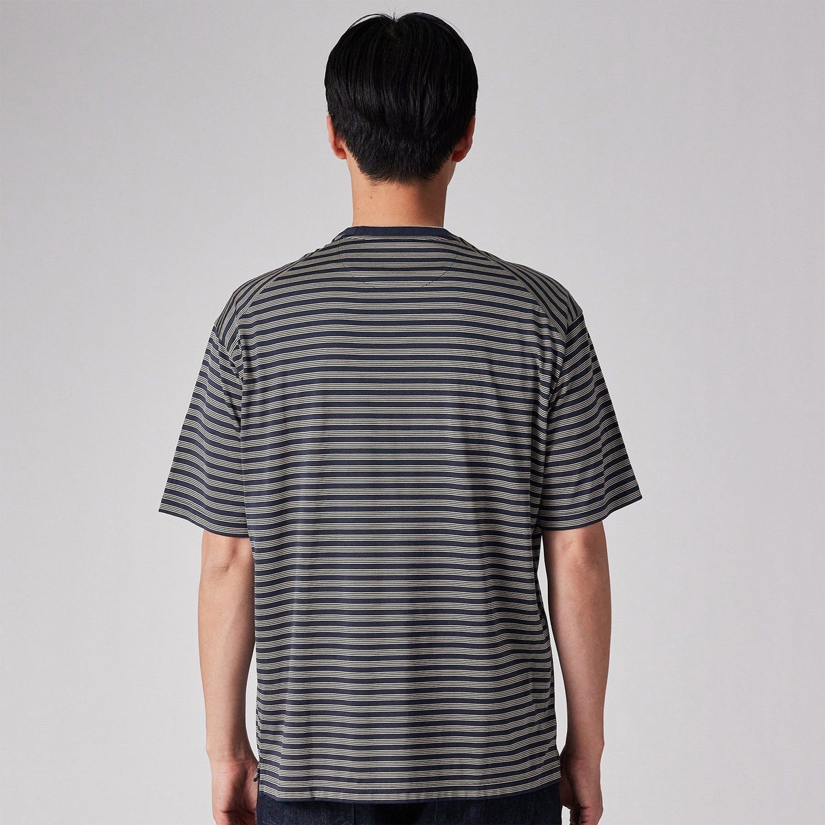 シルクボーダー天竺 Tシャツ / アルカド