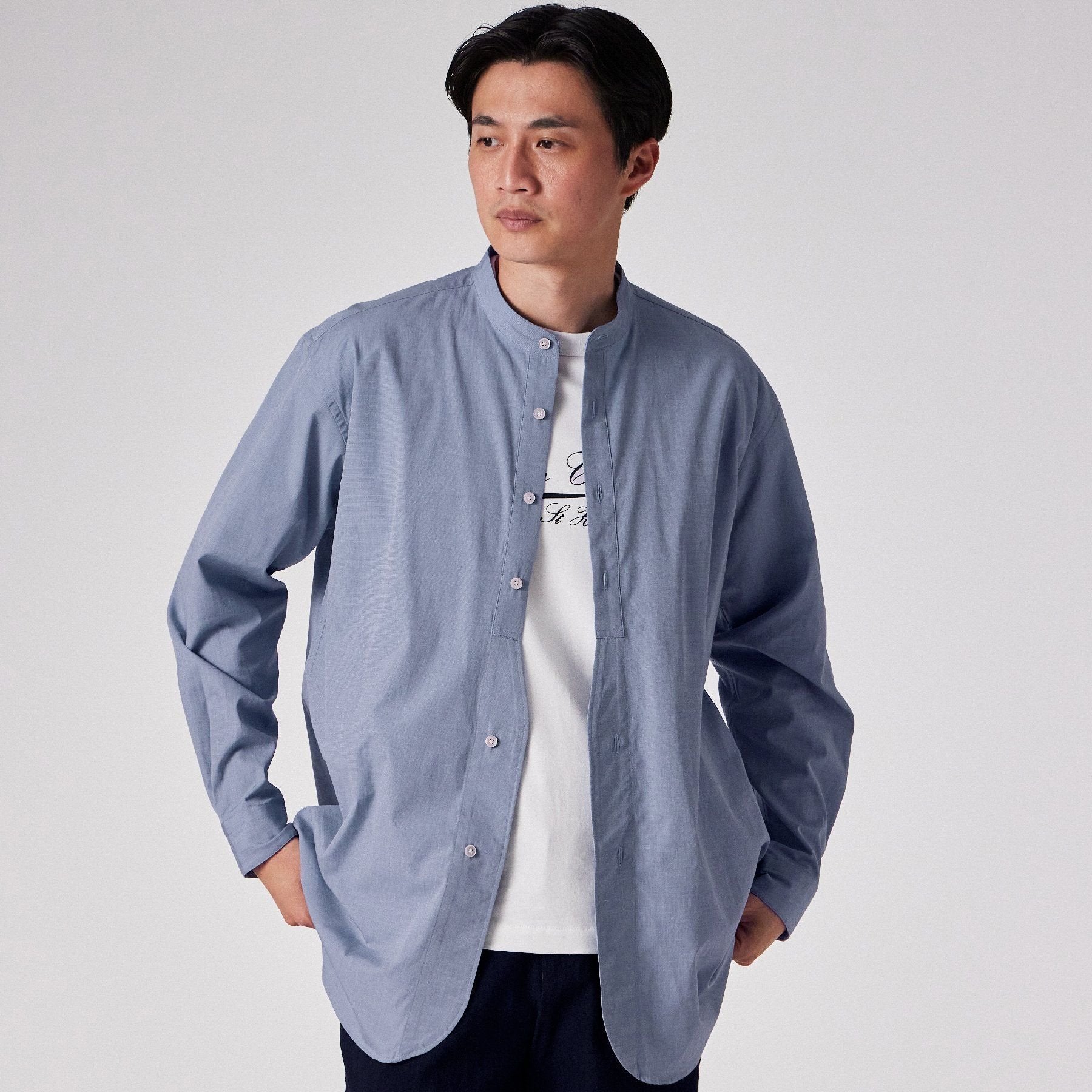 トリニティーコットン シャンブレー シャツ / サンブル