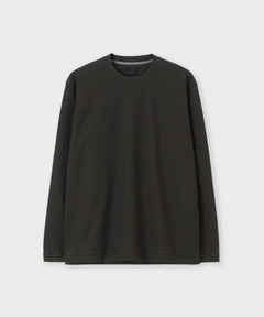 コットン　ビッグメッシュ　クルーネックカットソー / シャルニエ
