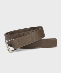leather square ring belt