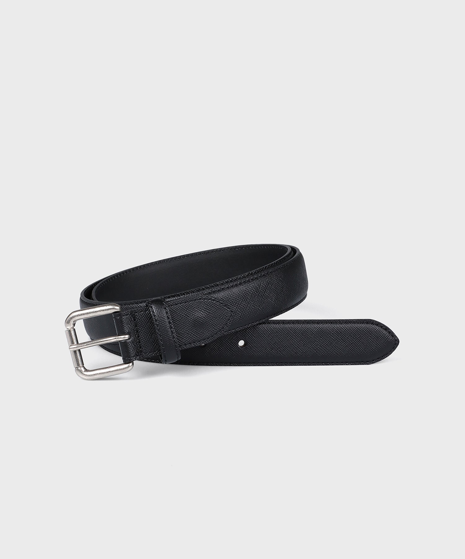 中野　ベルト付き SAFFIANO LEATHER BELT [サフィアノ レザーベルト]