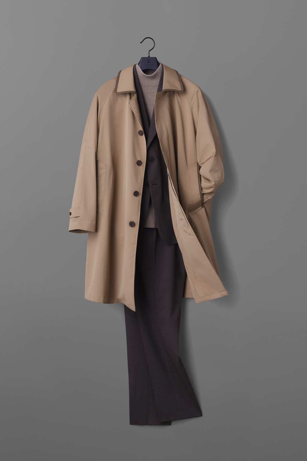 ストレッチステンカラーコート