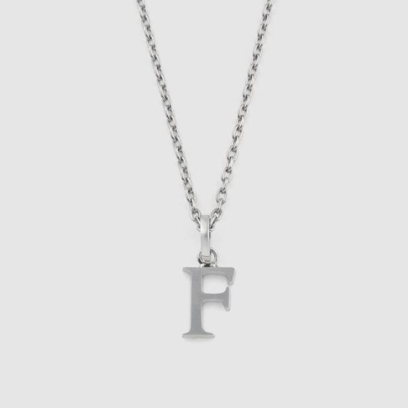 ALPHABET NECKLACE F