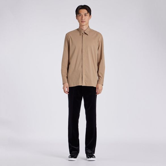 SOLID FLY FRONT SHIRT