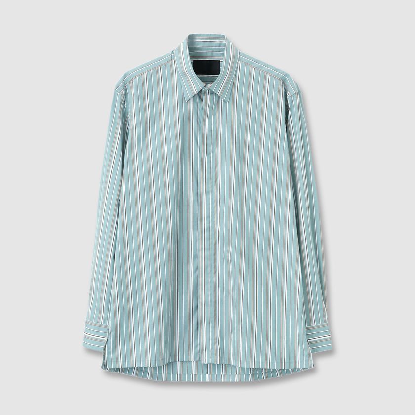 STRIPE FLY FRONT 　SHIRT