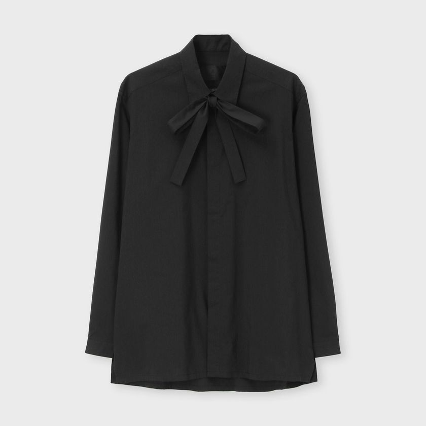 SOLID JANNE BOW 　BLOUSE
