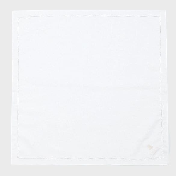 PICOT STITCH WHITE HANDKERCHIEF