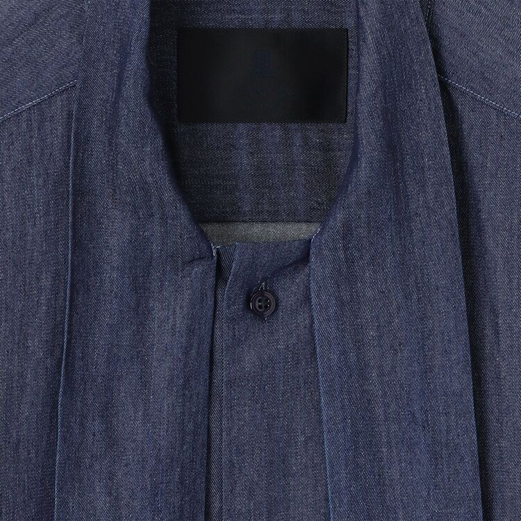 CUPRA/WASHI DENIM BOW BLOUSE [和紙デニム ボウブラウス