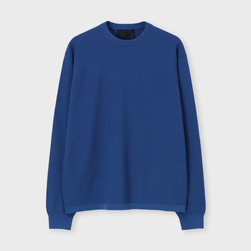 JACQUARD PIQUE 　CREW NECK