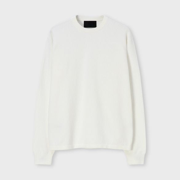 JACQUARD PIQUE CREW NECK