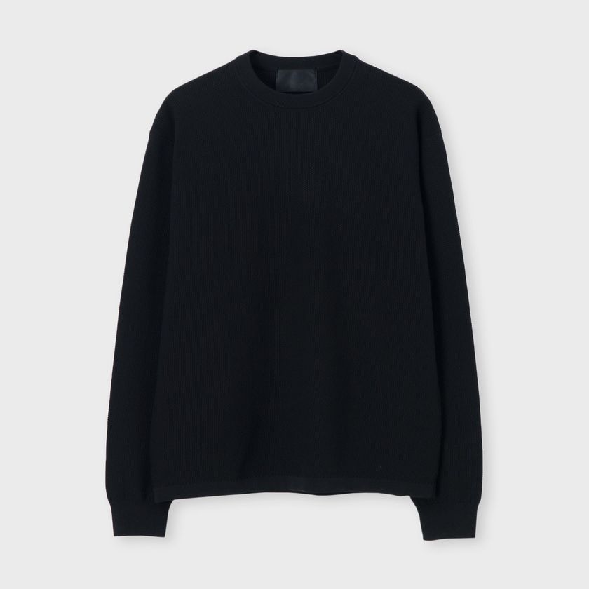 JACQUARD PIQUE 　CREW NECK