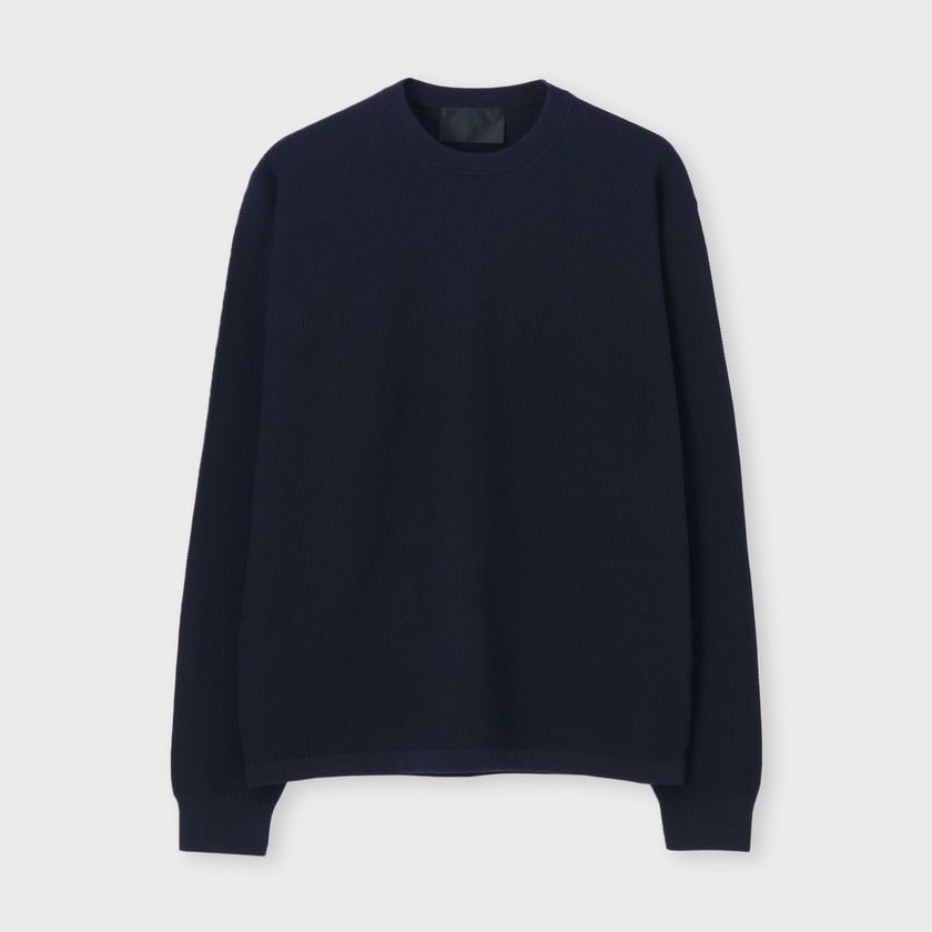 JACQUARD PIQUE 　CREW NECK