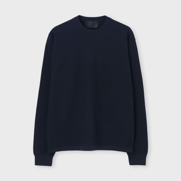 JACQUARD PIQUE CREW NECK [ジャガードピケ クルーネック]