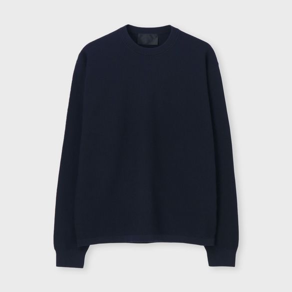 JACQUARD PIQUE CREW NECK