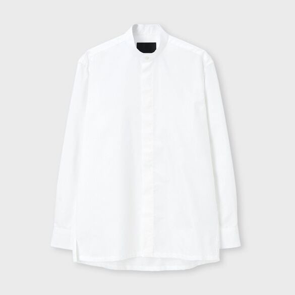 PIN OXFORD BAND COLLAR L/S  SHIRT [ピンオックス バンドカラーLSシャツ]