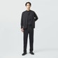 NO COLLAR LES HALLES JACKET [ノーカラー レアールジャケット]