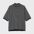 BASQUE BORDER MOCK NECK  S/S SWEATER [バスクボーダー モックネックSSセーター]
