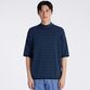 BASQUE BORDER MOCK NECK S/S SWEATER