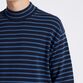 BASQUE BORDER MOCK NECK S/S SWEATER