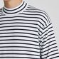 BASQUE BORDER MOCK NECK  S/S SWEATER [バスクボーダー モックネックSSセーター]