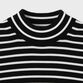 BASQUE BORDER MOCK NECK  S/S SWEATER [バスクボーダー モックネックSSセーター]